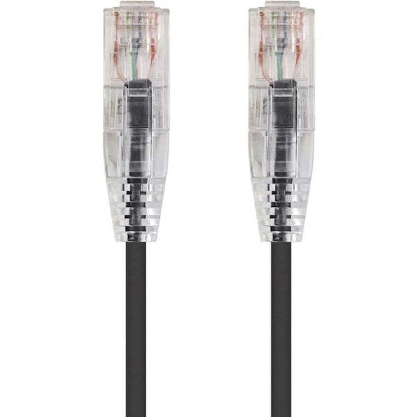 Monoprice Slimrun Cat6 Utp Cable-6-Inch Black 13508 - main